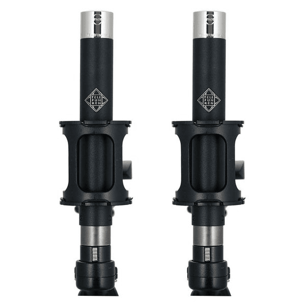 telefunken m61 omni stereo set capsule font view black
