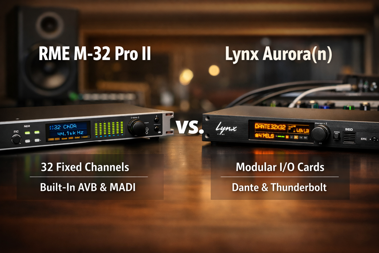 RME M-32 Pro II vs. Lynx Aurora(n): The Best 32-Channel AD/DA for Atmos 2026