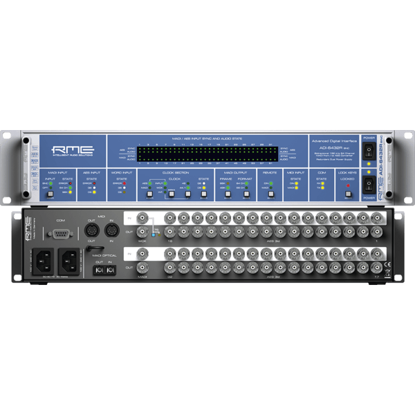RME ADI-6432R BNC 64-Channel front and rear 