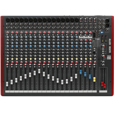 allen and heath zed 22fx top view