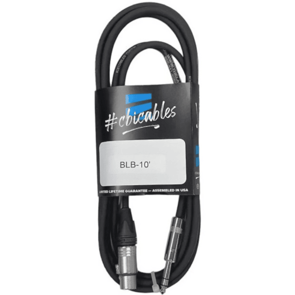 CBI Balanced TRS to XLR Cable 10 ft | Monitor Cable – BLB-10