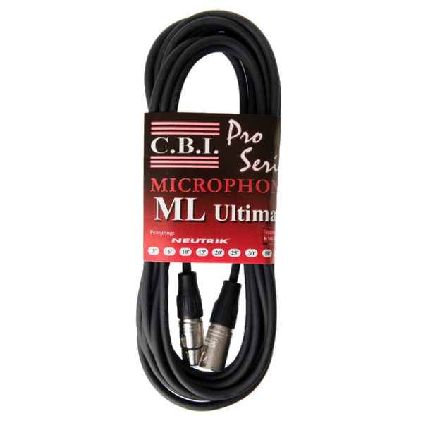CBI Ultimate XLR Mic Cable 25 ft | Premium Microphone Cable – MLU-25