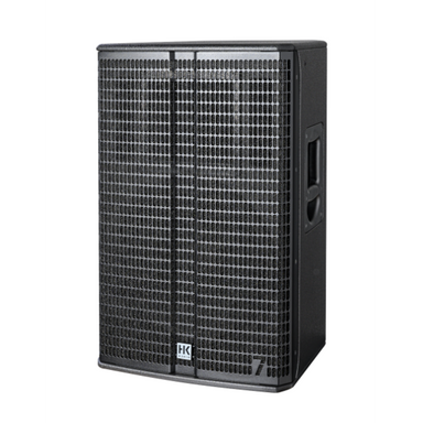 HK LINEAR-7-115-FA 200 Watt 15" Active Speaker front angle view