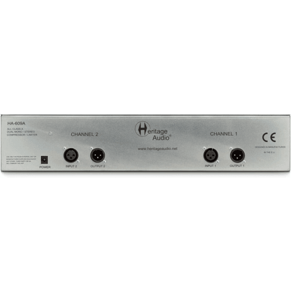 Heritage Audio HA-609A rear view