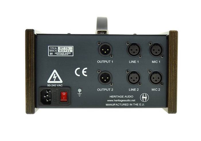 Heritage Audio DTT73 Dual Tabletop rear view