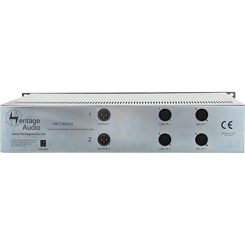 Heritage Audio HA73EQX2  rear view