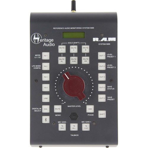 Heritage Audio RAM System 5000 remote top view