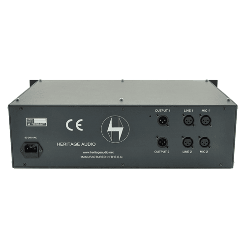 Heritage Audio Rack 2 Two-Slot 80 Series rear view