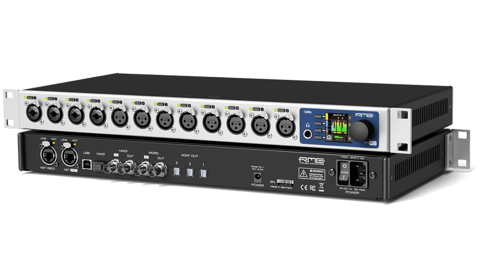 RME 12Mic Dante 12-channel Pre Amp