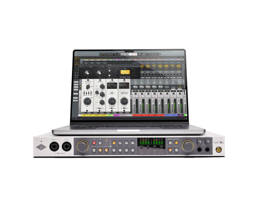 Volt 876 USB reocrding studio front view with laptop