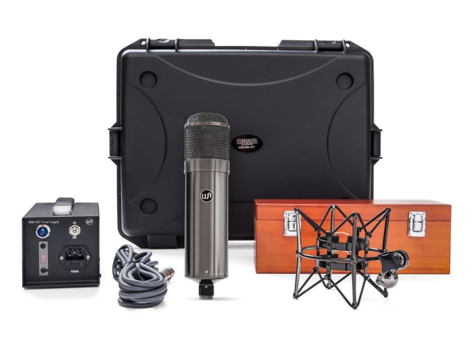 WA 47 Tube condenser microphone titanium case view