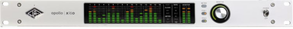 apollo dante x16D essentials front panel view