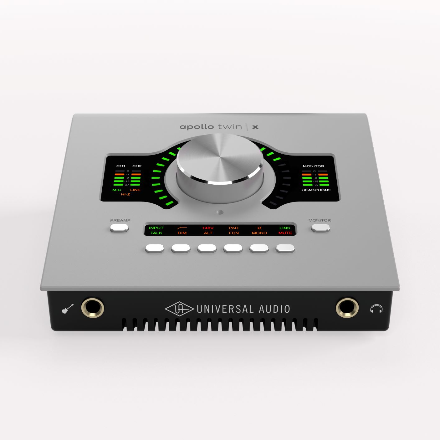 apollo twin x duo gen 2 front angle view