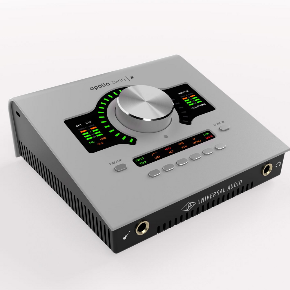 apollo twin x duo gen 2 studio front angle view