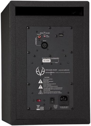 EVE audio sc208 rear view