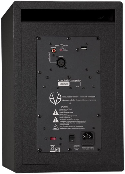 EVE audio sc208 rear view