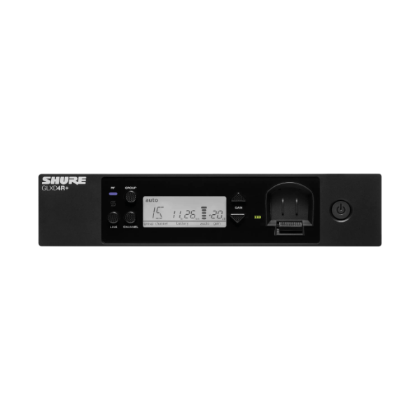 shure glxd124r combo system front  view