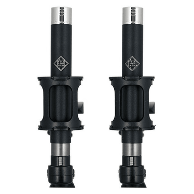 telefunken m61 omni stereo set capsule font view black
