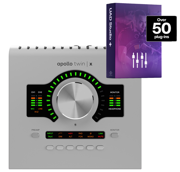 Apollo Twin X QUAD Gen 2 Studio+ plugin view