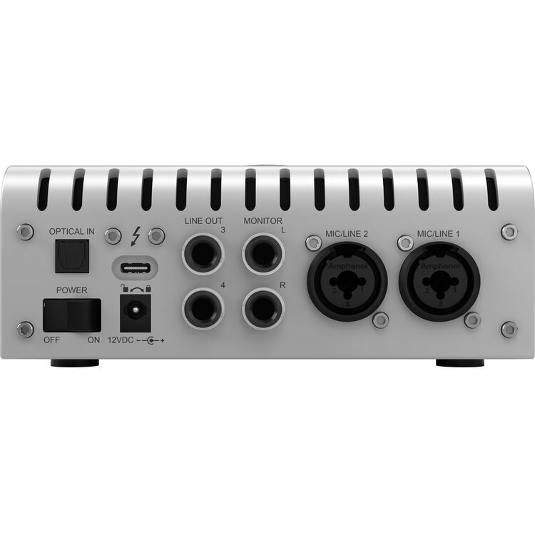 Apollo Twin X QUAD Gen 2 Thunderbolt Audio Interface Essentials rear view
